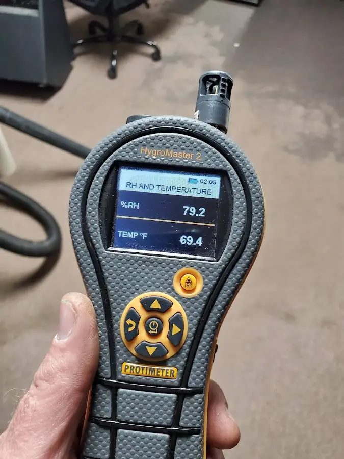 Moisture meter humidity assessment for Fire & Smoke Damage Restoration in Lawton